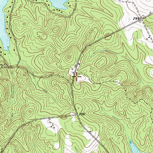 Topographic Map of Mount Moriah Church (historical), SC