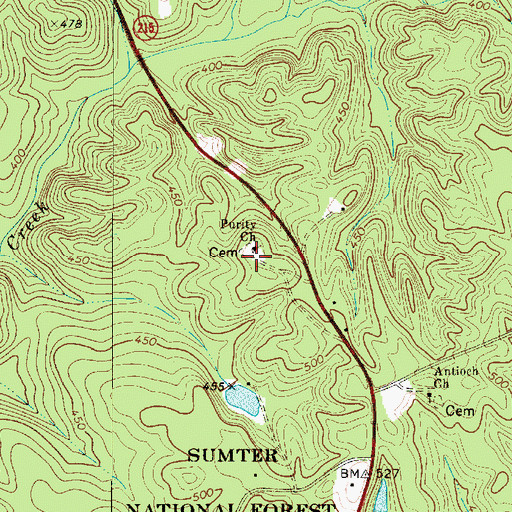 Topographic Map of Purity School (historical), SC
