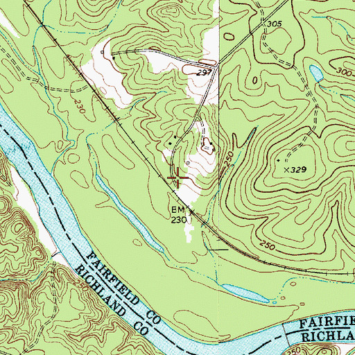 Topographic Map of Wallaceville, SC