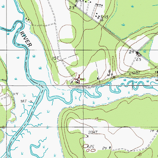 Topographic Map of Bindon Plantation, SC