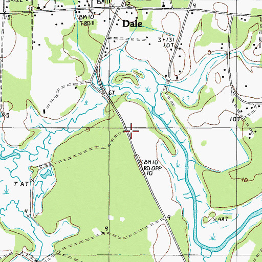 Topographic Map of Keans Neck School (historical), SC