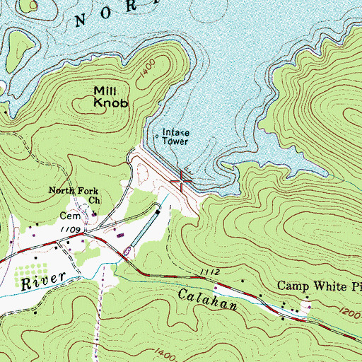 Topographic Map of South Carolina Noname 23003 Dam, SC