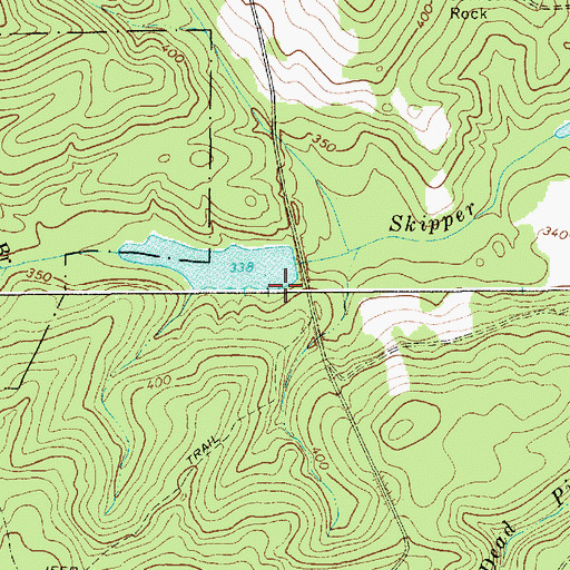 Topographic Map of South Carolina Noname 13020 D-3190 Dam, SC