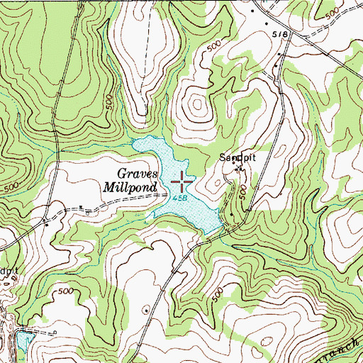 Topographic Map of Jordans Pond, SC