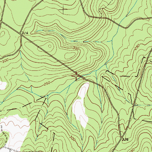 Topographic Map of South Carolina Noname 13059 D-3228 Dam, SC