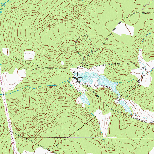 Topographic Map of South Carolina Noname 02085 D-0729 Dam, SC