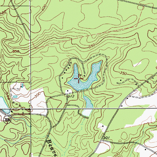 Topographic Map of South Carolina Noname 28011 D-2514 Dam, SC