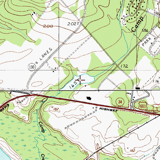 Topographic Map of Macdonald Willetts Pond, SC