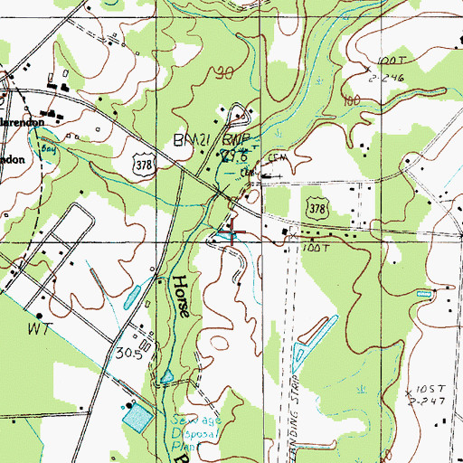 Topographic Map of South Carolina Noname 14006 D-3481 Dam, SC