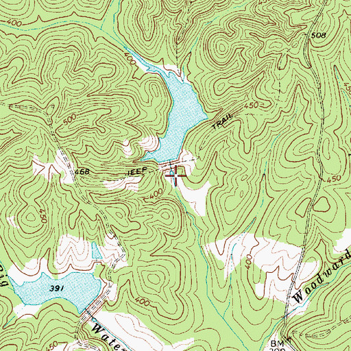 Topographic Map of Wateree Creek WCD Dam Number One D-0536, SC