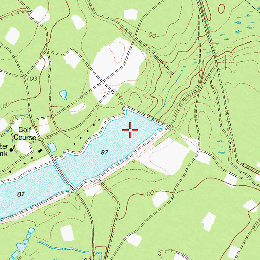 Topographic Map of Railroad Pond Dam D-2548, SC