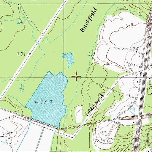 Topographic Map of South Carolina Noname 25002 D-2602 Dam, SC