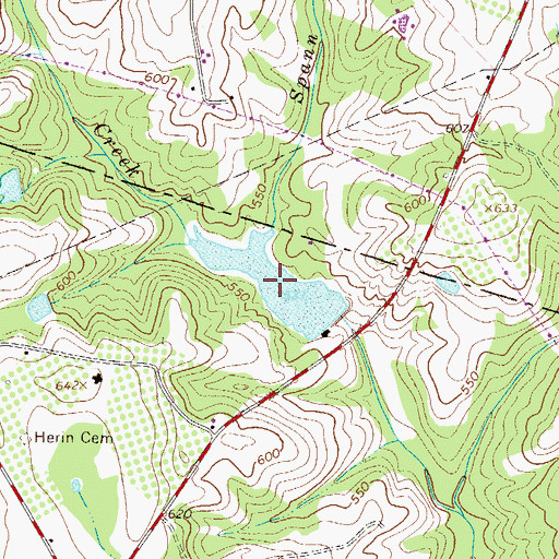 Topographic Map of Ridgeview Lake, SC