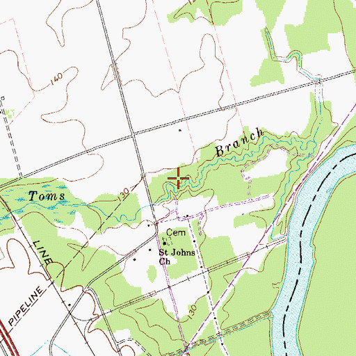 Topographic Map of Batesburg Reservoir Dam D-0928, SC