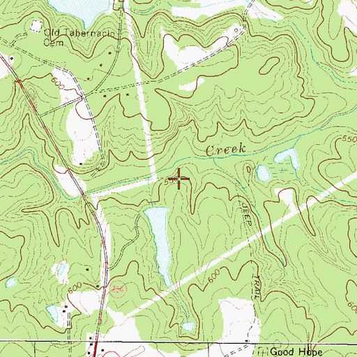 Topographic Map of South Carolina Noname 24002 D-1258 Dam, SC