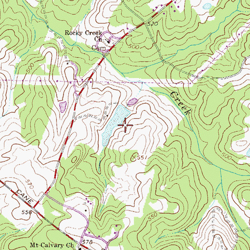 Topographic Map of Routons Pond Dam D-1201, SC