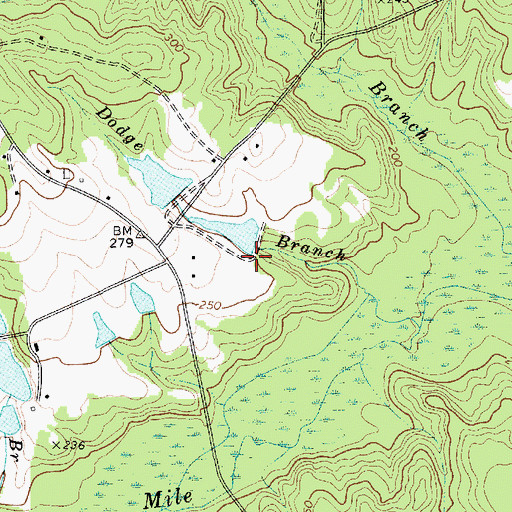 Topographic Map of Bowen Pond Dam Number Two D-2519, SC