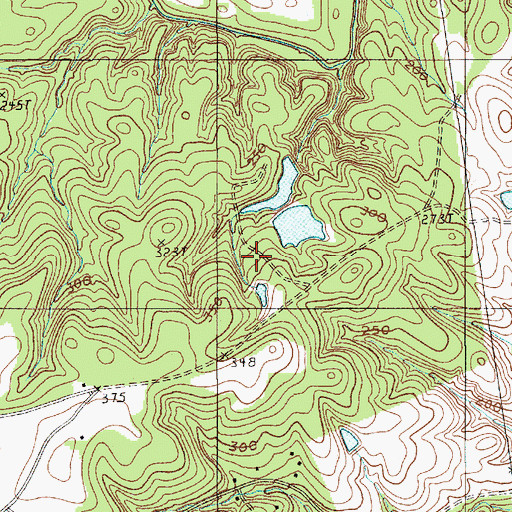 Topographic Map of A P Bowens Number Three Pond Dam D-2535, SC