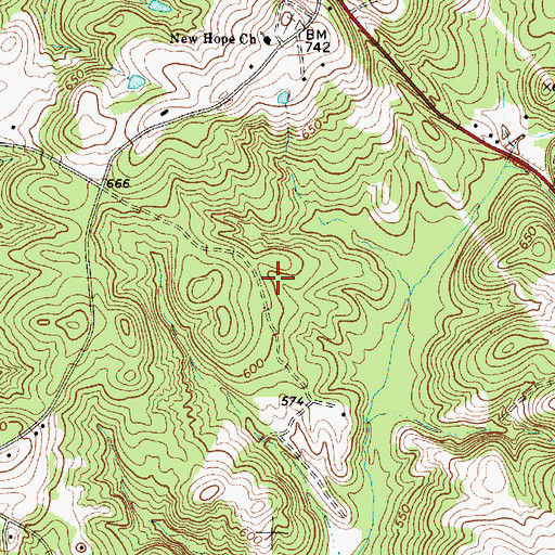 Topographic Map of Bogan Pond, SC
