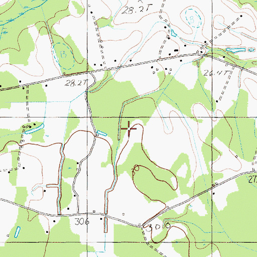 Topographic Map of Boozer Upper Pond, SC