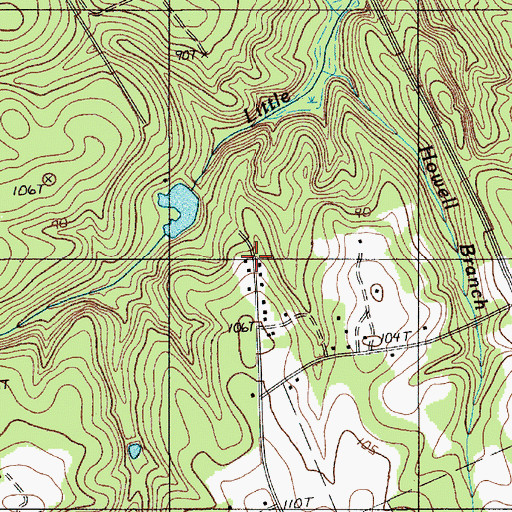 Topographic Map of Otts Pond, SC
