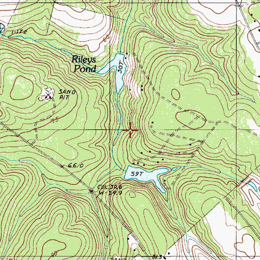 Topographic Map of Paradice Lake, SC