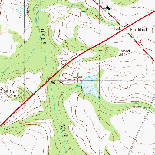 Topographic Map of Edisto Pond Dam D-2810, SC
