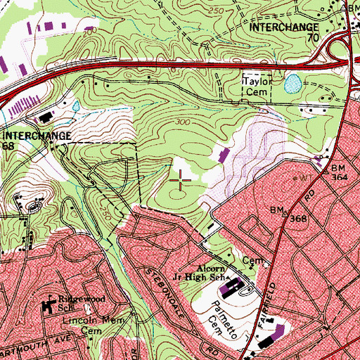 Topographic Map of Alcorn Dam D-0244, SC