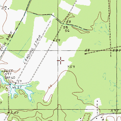 Topographic Map of Billy Cox Upper Pond Dam D-3090, SC
