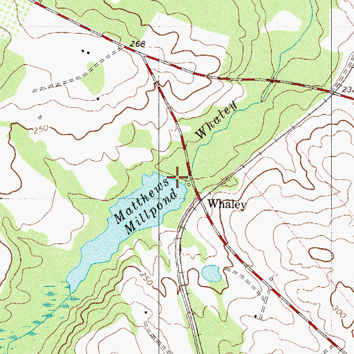 Topographic Map of Matthews Mill Pond D-3049 Dam, SC
