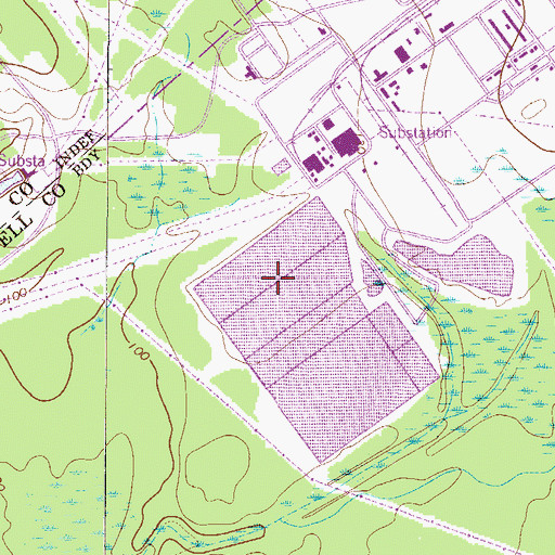 Topographic Map of Srp Number 16-403-D D-3073 Dam, SC