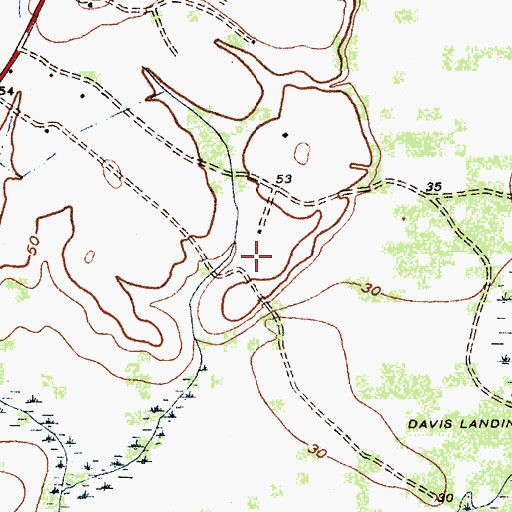 Topographic Map of Rowell Pond Dam D-3239, SC