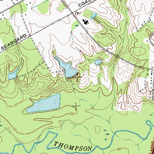 Topographic Map of L C Reid Pond Dam D-3220, SC