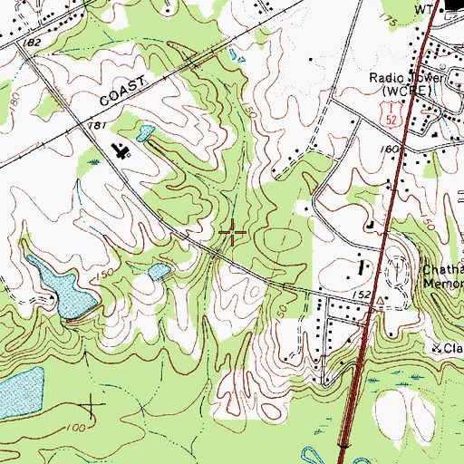 Topographic Map of Cheathan Lake Dam D-3219, SC