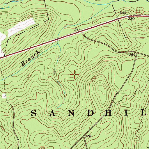 Topographic Map of Hunter Pond Dam D-3210, SC