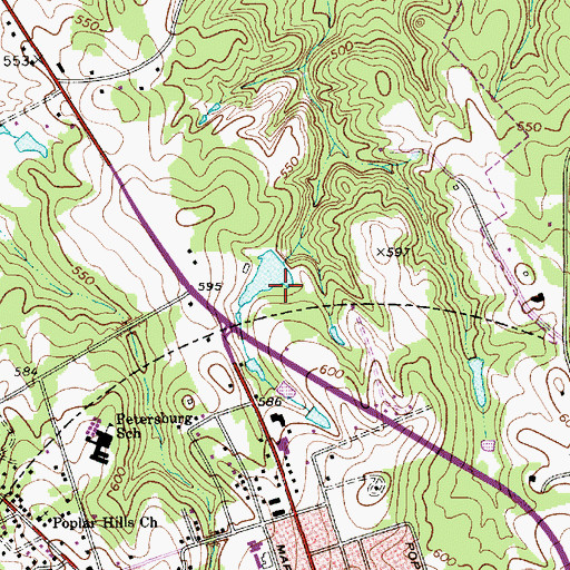 Topographic Map of Tuckers Pond Dam D-3169, SC