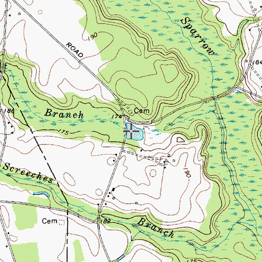 Topographic Map of A L Howell Dam D-3525, SC