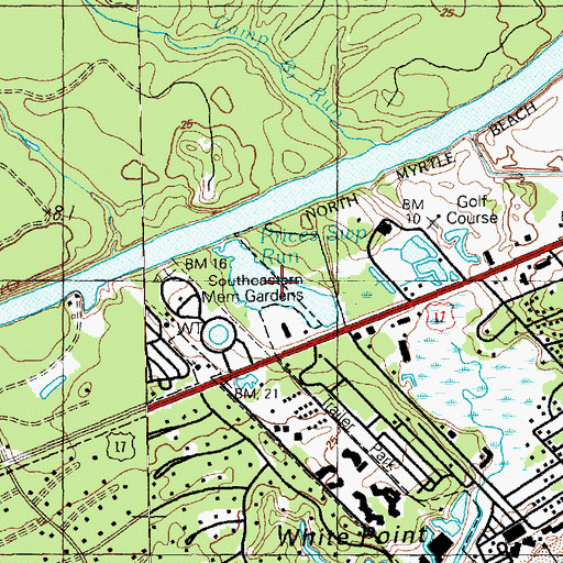Topographic Map of Lewis Pond, SC