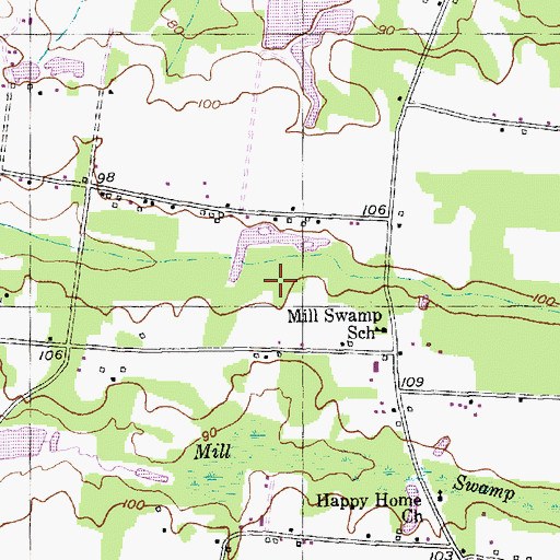 Topographic Map of Howles Trailer Park Pond Dam D-3618, SC