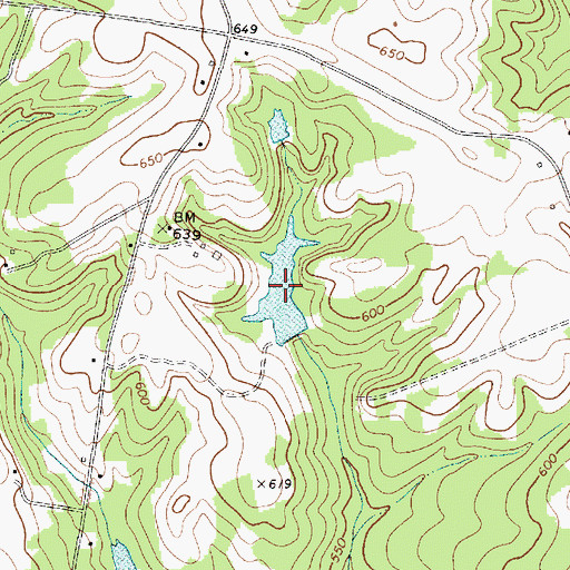 Topographic Map of Elizabeth M Davis Pond, SC