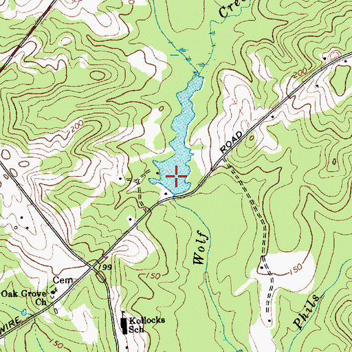 Topographic Map of McMeekin Pond Dam D-3430, SC