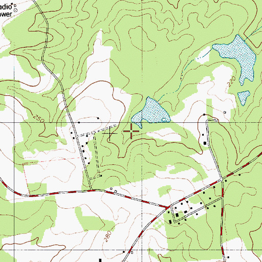 Topographic Map of Flemings Pond Dam D-3757, SC