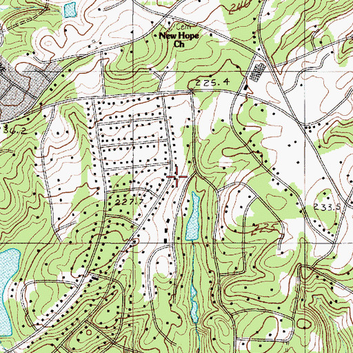 Topographic Map of Calhoun Lake Number One, SC