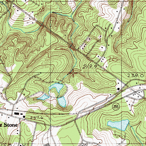 Topographic Map of Whitestone Number Two Pond, SC