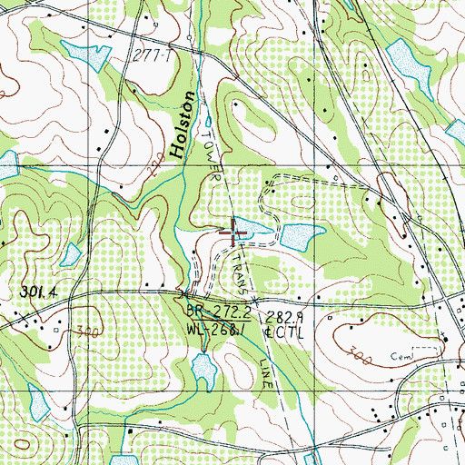 Topographic Map of Gramling Pond Number Two Dam D-3308, SC