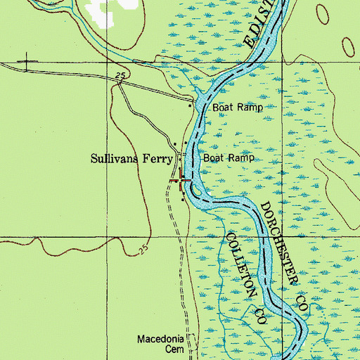 Topographic Map of Camp Buddy, SC