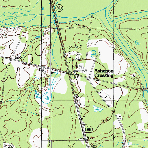 Topographic Map of Salem Church (historical), SC