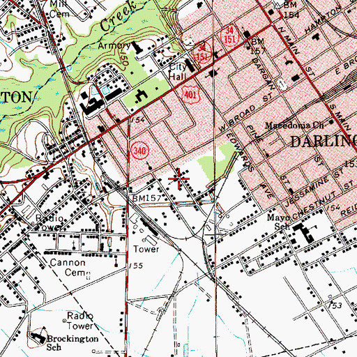 Topographic Map of Bethel African Methodist Episcopal Churh, SC