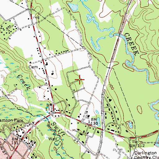 Topographic Map of Oak Dale, SC