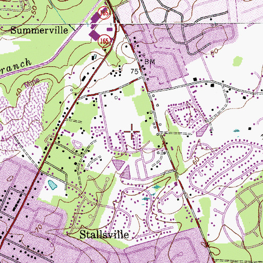 Topographic Map of Woodlawn, SC